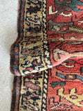 11 Foot Persian Runner / 3'7 x 10'6 Antique Persian Kurdish Runner #4377