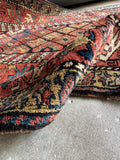 11 Foot Persian Runner / 3'7 x 10'6 Antique Persian Kurdish Runner #4377