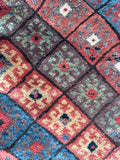 11 Foot Persian Runner / 3'7 x 10'6 Antique Persian Kurdish Runner #4377