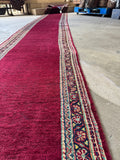 Long 24 Foot Vintage Persian Runner / 2’7 x 23'9 Narrow Vintage Runner #4378ML