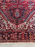 10x14 Antique Persian Heriz Rug #3268