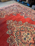 11x14 Antique Persian Sarouk Rug #4379