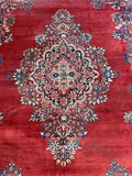 11x14 Antique Persian Sarouk Rug #4379