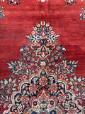 11x14 Antique Persian Sarouk Rug #4379