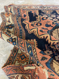 Worn Persian Scatter Rug / 3x4 Persian Afshar Rug #3168