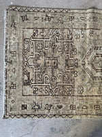 Muted Vintage Persian Tribal Scatter Rug / 2'8 x 4'2 Gharajeh Rug #3802