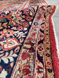 11x14 Antique Persian Sarouk Rug #4379