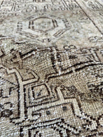 Muted Vintage Persian Tribal Scatter Rug / 2'8 x 4'2 Gharajeh Rug #3802