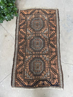 2'10 x 5'2 Antique Persian Baluch Rug #3029