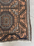 2'10 x 5'2 Antique Persian Baluch Rug #3029
