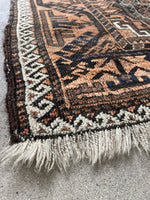 2'10 x 5'2 Antique Persian Baluch Rug #3029