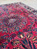 Antique Full Pile Persian Sarouk Rug / 3'6 x 5'2 Rug #4260ML