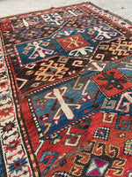 4x7 Antique Kazak Rug #3172