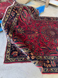 Antique Full Pile Persian Sarouk Rug / 3'6 x 5'2 Rug #4260ML