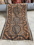 2'10 x 5'2 Antique Persian Baluch Rug #3029