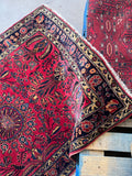 Antique Full Pile Persian Sarouk Rug / 3'6 x 5'2 Rug #4260ML
