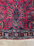 Antique Full Pile Persian Sarouk Rug / 3'6 x 5'2 Rug #4260ML
