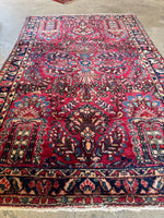 Small Antique Persian Sarouk Rug / 3'2 x 4'4 Rug #4263ML