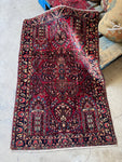 Small Antique Persian Sarouk Rug / 3'2 x 4'4 Rug #4263ML