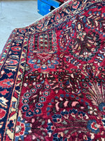 Small Antique Persian Sarouk Rug / 3'2 x 4'4 Rug #4263ML