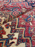 8x11 Antique Persian Heriz Rug #2861