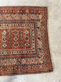 Small Tribal Rug / 4x6 Antique Chi Chi Rug #3175