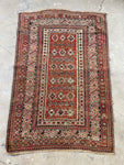Small Tribal Rug / 4x6 Antique Chi Chi Rug #3175