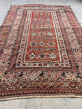 Small Tribal Rug / 4x6 Antique Chi Chi Rug #3175