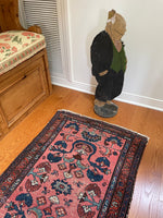 Small Coral Pink Persian Rug