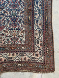 Small Antique Persian Floral Rug / 4'5 x 6'3 Rug #4266ML