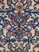 Small Antique Persian Floral Rug / 4'5 x 6'3 Rug #4266ML