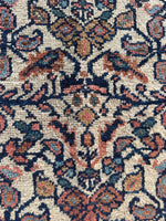 Small Antique Persian Floral Rug / 4'5 x 6'3 Rug #4266ML