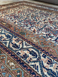 Small Antique Persian Floral Rug / 4'5 x 6'3 Rug #4266ML