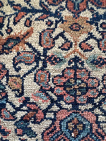 Small Antique Persian Floral Rug / 4'5 x 6'3 Rug #4266ML