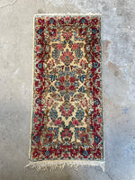 Floral Vintage Persian Rug / 2'1 x 4'4 Plush Vintage Kerman Rug #3183