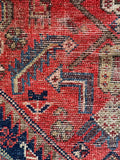 Small Worn Persian Rug / 3'6 x 6'7 Rug #4271ML
