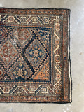 Small Persian Rug / 3'4 x 6'5 Antique Malayer Rug #3188