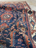 4x7 Navy Blue Persian Rug #3374