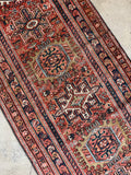 Medallions on Skinny vintage persian runner