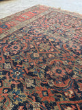 Small Tribal Antique Persian Area Rug / 4’ x 6’3 Bidjar Rug #4402