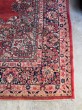 11x14 Antique Persian Sarouk Rug #4379