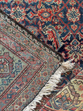 Underside view of Persian Mahal rug with traditional Persian artistry.