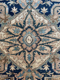Close-up-antique-heriz-rug-8x11-sand-navy-aqua-sage-medallion-persian-wool-4522.jpg