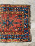 Skinny Persian Vintage Runner / 2'11 x 11'1 Antique Heriz Runner #4122