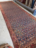 Palatial Vintage Persian Rug / 7x20 Vintage Persian Rug / 7x21 Vintage Rug #4305
