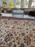 9x12 Worn Persian Rug #3945