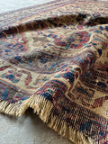Afshar nomadic rug with vegetable dyed wool.