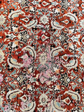 Zoomed-in pattern on Agra rug’s central field