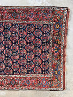 Another end view of vintage Persian runner.
