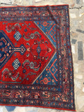 Another one end view of small Persian Malayer rug.